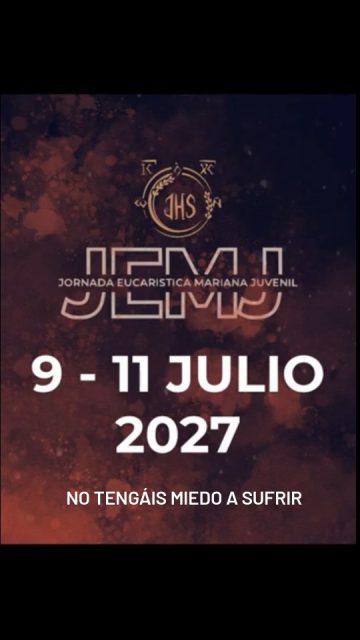 Ya sabes las fechas y el lema de la JEMJ de la siguiente JEMJ?
🗓️ Reserva ya la fecha
Nos vemos en Covadonga